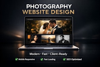 art portfolio photography website with travel theme and client booking
