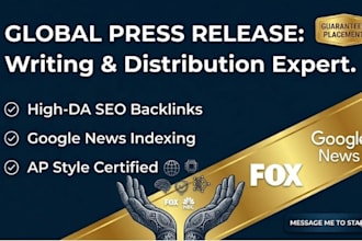 write and submit a premium press release for global distribution