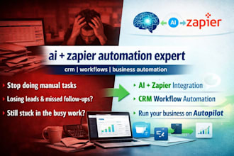 ai zapier automation business workflow crm integration funnel setup