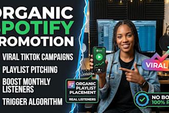 organic shopify music promotion via viral tiktok ads playlist pitching curators