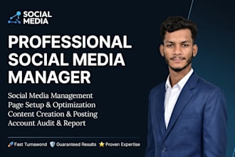 l manage your social media accounts professionally