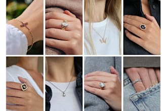 model and photograph your jewellery
