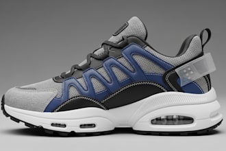 design realistic 3d sneaker and footwear model for render and print