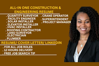 craft ats optimized construction resumes for all roles