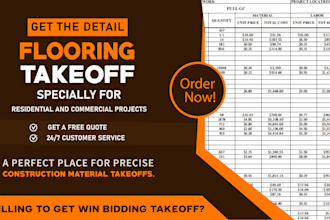 deliver precise commercial flooring takeoff and estimates using palnswift