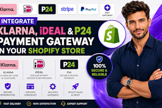 set up klarna, ideal, and p24 payment gateway in your shopify store