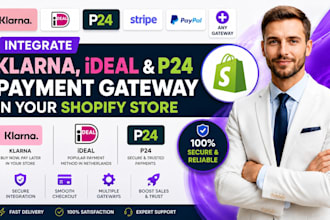 set up klarna, ideal, and p24 payment gateway in your shopify store