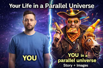 create your life in a parallel universe story and images