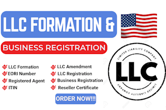 register llc, company formation, ein and business setup in USA, UK, canada