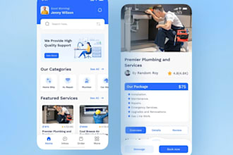 develop a custom handyman service app for mounting and installation jobs