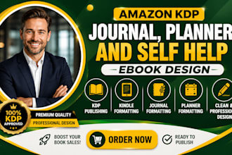 design amazon kdp journal, planner and low content book