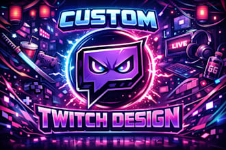 create custom stream overlays, logo and banners for twitch