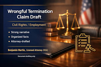 prepare your wrongful termination civil rights claim