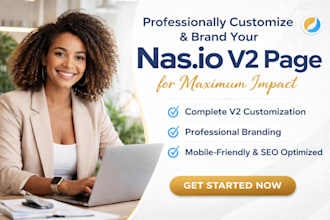 professionally customize and brand your nasio v2 page for maximum impact