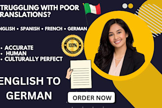 translate english, spanish, german for websites, resumes, and business content