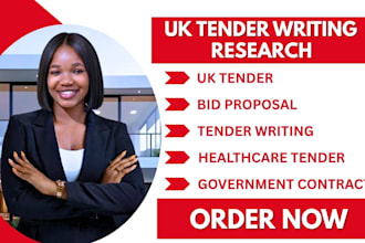 uk tender bid proposal government contract tender writing healthcare tender