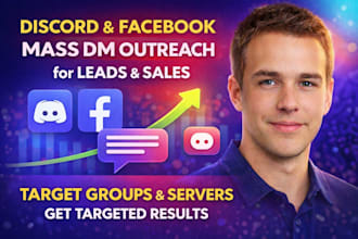 discord and facebook mass dm outreach for leads and sales
