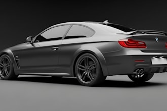 create realistic 3d car model and animation for rendering and game
