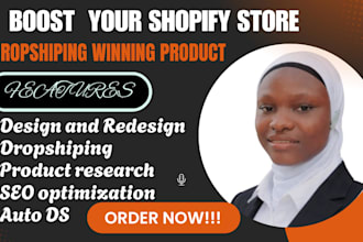 setup and design a shopify dropshipping store with auto ds shopify marketing