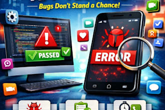test your software and mobile apps for bugs