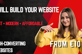 design a high converting wix or wordpress website