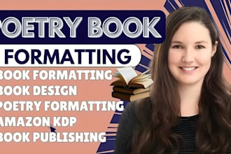 format your poetry book for amazon KDP kindle  and paperback publish