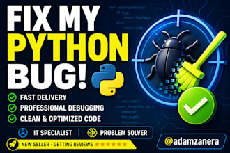 fix bugs in your python code