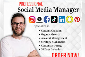 be your professional social media manager content creator and strategy expert