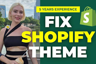 fix shopify errors after theme update