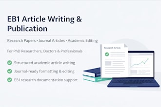 write and publish article in q1 scopus index for eb1 a eb2 niw petition success