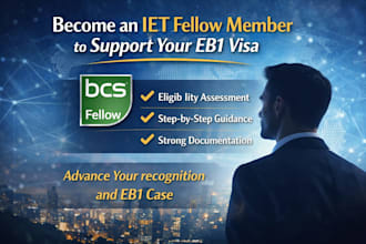 help you become an iet fellow member to support your eb1 visa