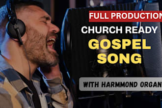 sing soulful inspiration gospel song with hammond organ