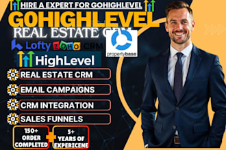 setup gohighlevel real estate CRM zoho propertybase lofty crm lead automation