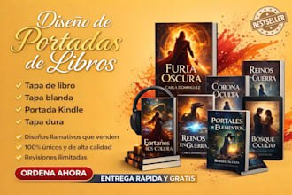 diseño de portadas profesionales para libros, ebooks y KDP