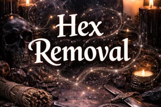 remove hexes, curses, and negative energy