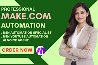 setup make automation make com automation zapier, n8n automation specialist