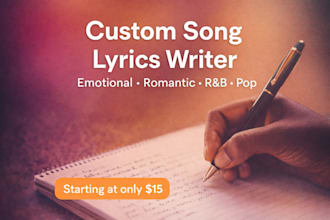 write emotional and romantic song lyrics for you