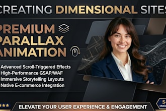 create parallax website, add parallax animation to your website, scroll effect
