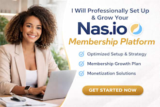 professionally set up and grow your nasio membership platform