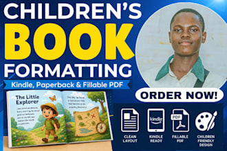 children ebook manuscript formatting fillable pdf kindle paperback formatting