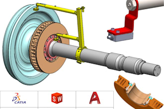 create 3d cad model from 2d drawing or sketch using catia v5 or solidworks