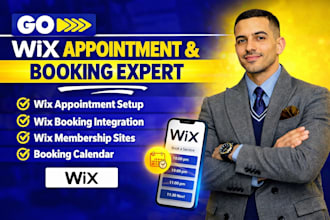 setup wix appointment, wix booking integration, wix membership, booking calendar