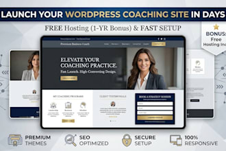 launch wordpress sites for coaches with free hosting fast