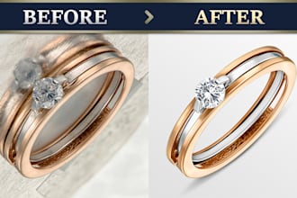 do high end jewelry photo retouching for e commerce and ads