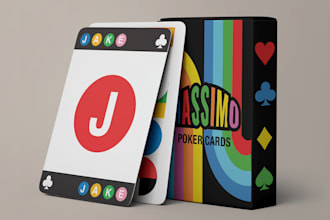 design custom playing cards, card game deck, poker cards, and print ready design