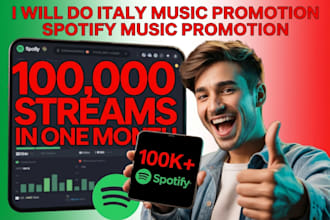 do italy music promotion, spotify music promotion