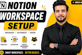 build notion template, notion CRM, business os, and automate workspace
