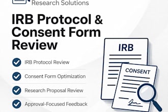 review and fix your irb protocol, consent form, or research proposal