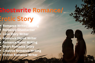 write romance dark romance fiction writer ebook writer romance ghostwriter