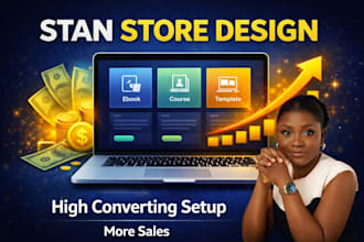 be your stan store expert for professional store design and product upload